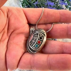 Vintage Hopi Kachina Dancer Pendant Necklace